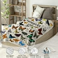 thumbnail image 3 of Butterfly Blanket for Boys Girls, Ultra Soft Butterfly Throw Blanket for Butterfly Lovers, Lightweight Cozy Kids Butterfly Gifts Blanket for Christmas Bed Couch Sofa 40x50in, 3 of 6