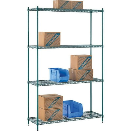 

Nexel Industries 18548G 18 x 54 x 86 in. Electroplating Starter Shelf Unit- Poly-Green