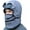 Gray, variant on Winter Thermal Hat with Glasses, Detachable Windproof Fleece Mask & Goggles, Adjustable Strap for Skiing, Snowboarding & Outdoor Winter Sports