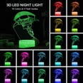 thumbnail image 4 of Lámpara de mesa LED con ilusión 3D - 16 colores cambiantes - Decoración de regalo con botón táctil y control remoto - Personaje volador, 4 of 5