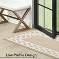 thumbnail image 5 of Washable Skid-Resistant Runner Rug, Trellis Border , Beige  and White , 26" x 45"/26" x 60", 5 of 9