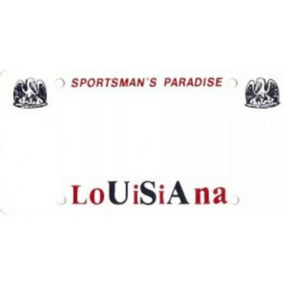 Design It Yourself Custom Louisiana Plate #3. Free Personalization on Plate