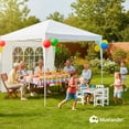 thumbnail image 5 of Toldo con Carpa 3x3 Metros Bluelander, Paredes con Ventanas Laterales e Impermeable, 5 of 5