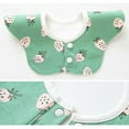 thumbnail image 5 of Toddler 360 Degree Rotation Drool Bibs Scarf Newborn Cartoon Printed Round Petal Burp Cloth for Unisex Baby Boys Girls, 5 of 21