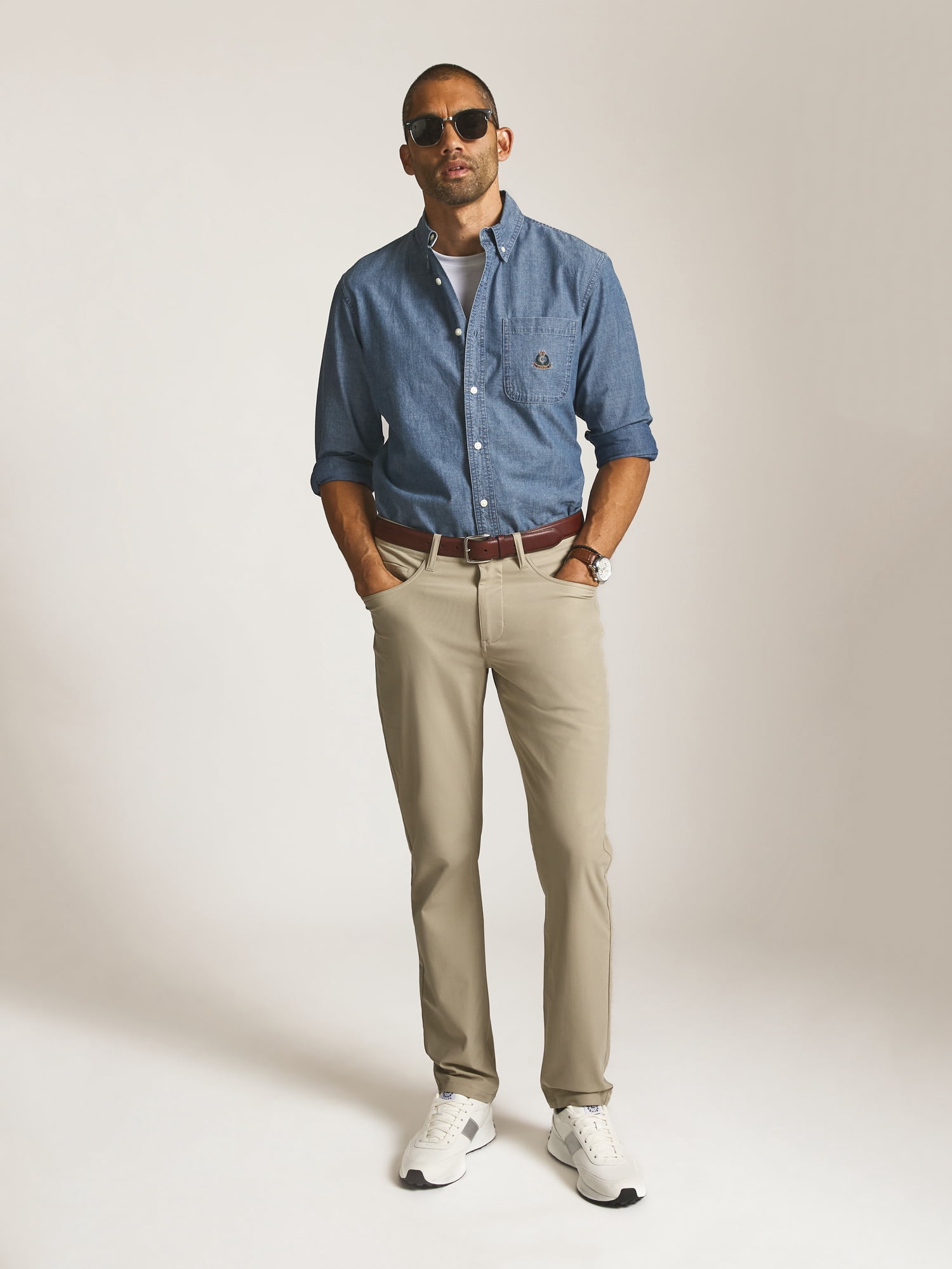 Chaps Men’s and Big Men’s Everyday Performance 5-Pocket Pants, Sizes 30-40