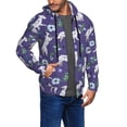 thumbnail image 2 of Goofa Cute Dog Pattern Mens Full-zip Hoodie, Zip-up Pullover Hooded Sweatshirt, Kangaroo Pocket Hoodie Ideal for Daily Wear, Travel, and Home-3X-Large, 2 of 5