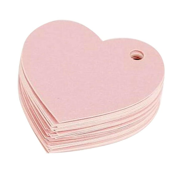 ULTNICE 50Set Valentine Day Paper Ornament Heart Paper Cardboard For Party Use Romantic Design