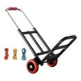 thumbnail image 1 of Almencla Folding Hand Truck Hand Cart Utility Carts Carrier with 3 Elastic Ropes Portable, 1 of 7