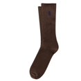 thumbnail image 1 of Calcetines Polo Ralph Lauren Classic Crew para Hombre Marrón Oscuro, 1 of 4
