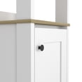 thumbnail image 6 of CoSoTower Linen Cabinet Jannes, Two Open Shelves, Single Door, Light Oak / White Finish, 6 of 9