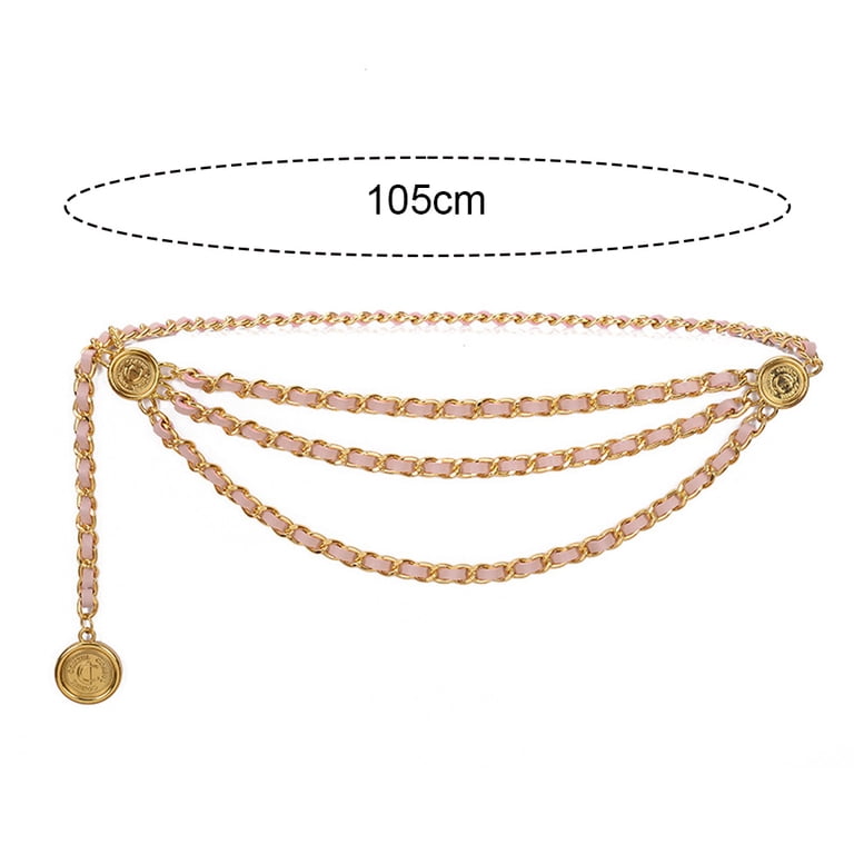 3292 Multilayer Waist Chain Belts For Women, Adjustable Metal Body Belly HIQUACC MultiLayer Waist Chain Belts for Women, Adjustable  main image 4