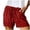 S-Red, variant on Ulitacool Women'S Shorts High Waist Tie Waist Pants Summer Solid Color Loose Fit Trousers Classic Clothing S L Red