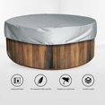 thumbnail image 2 of Spa Cover For Hot Tub,waterproof Round Inflatable Hot Tub Cover - Water-resistant Pool Dust Cover, 2 of 5