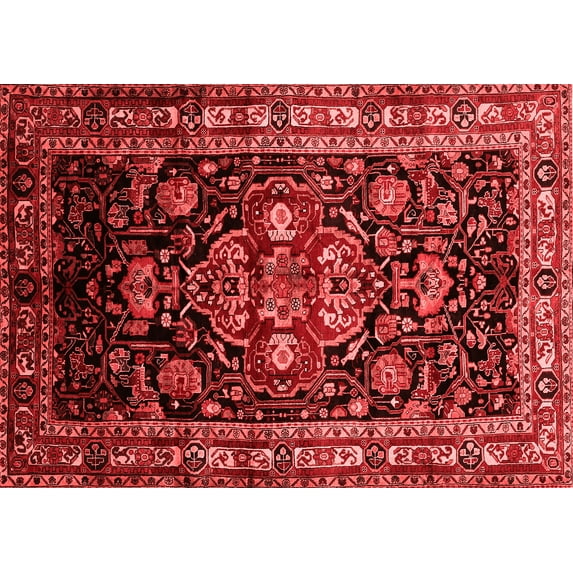 Ahgly Company Indoor Rectangle Persian Red Traditional Area Rugs, 5' x 7'