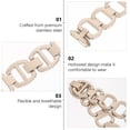 thumbnail image 4 of Weiweiguan 1 Pc Hollowed Watch Strap Stainless Steel Band Watch Chain Compatible for Fitbit, 4 of 7