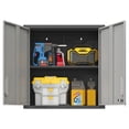 thumbnail image 4 of Tcbosik Wall Mounted Storage Cabinet, Metal Tool Cabinet with Adjustable Shelf and 2 Lockable Doors, Easy to Assemble, Black & Gray, 4 of 9