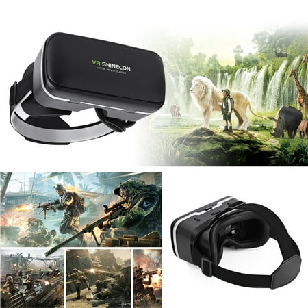 TOPINCN Virtual Reality Headset 3D VR Glasses Goggles for 4.0"-6.0" Android iOS WIN Smartphones, 3D VR Goggles, VR Goggles