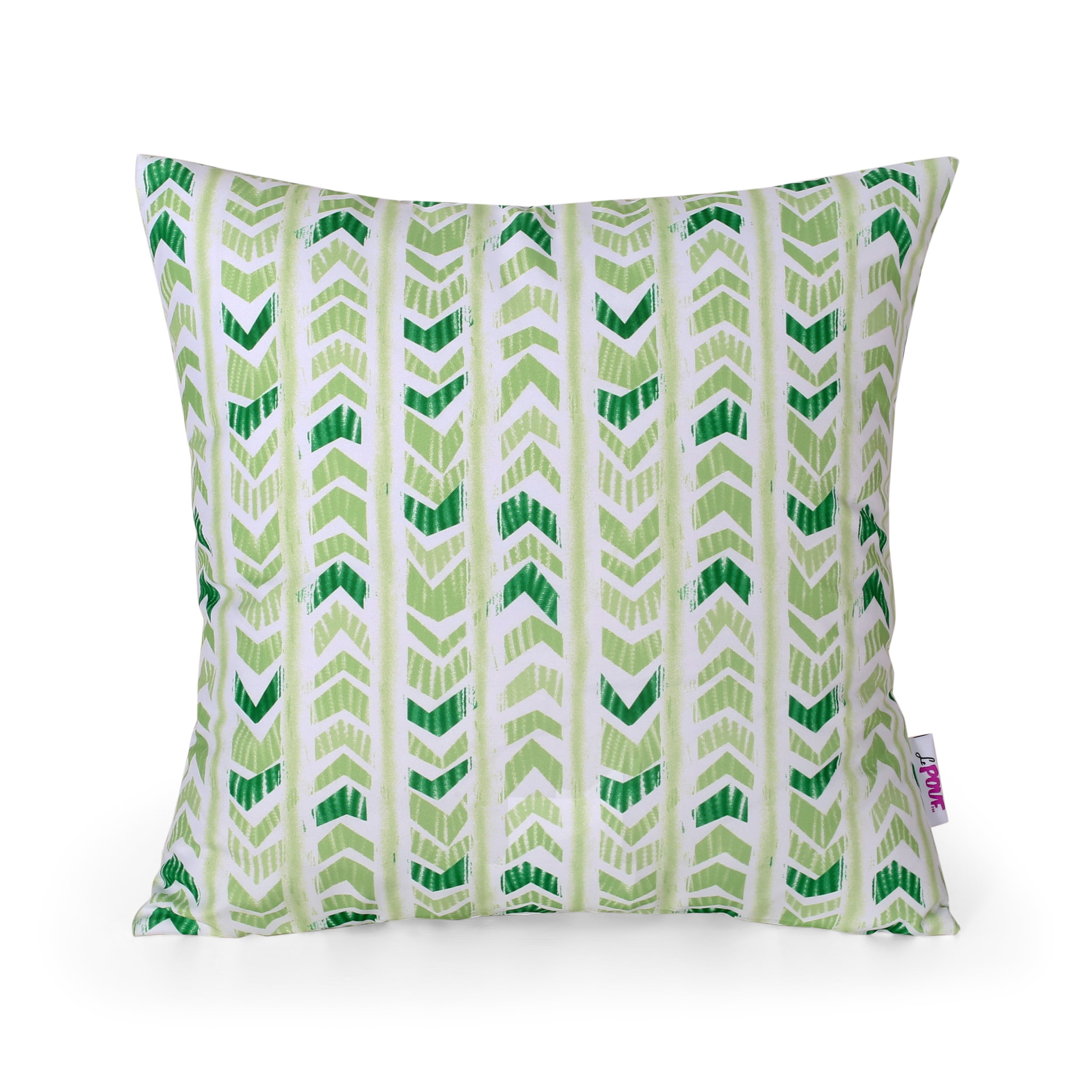 Javion Outdoor Modern Throw Pillow, Green