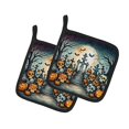 thumbnail image 2 of Calaveras Sugar Skulls Spooky Halloween Pair of Pot Holders, 2 of 2