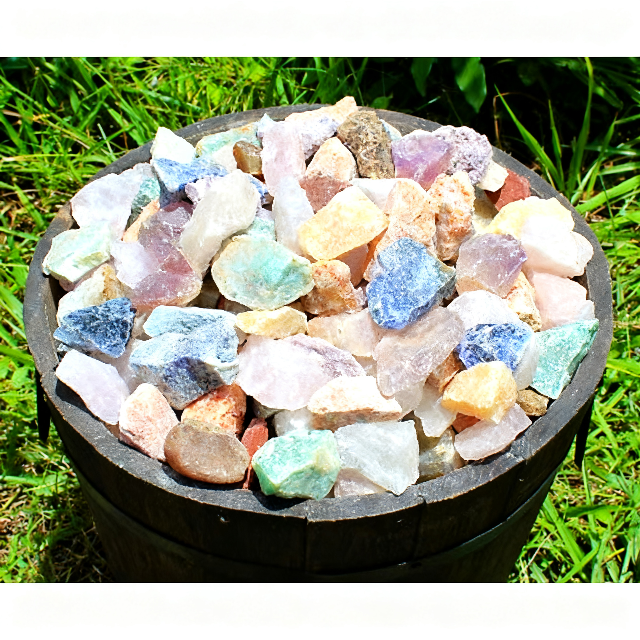 1000 Carat Bulk Lot Brazil Mix, Bulk Natural Rough Tumbler Rocks Stones