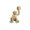 Gold, variant on Resin Monkey Shaped Candle Holder Tabletop Holiday Decoration Black Gold 1 Pack