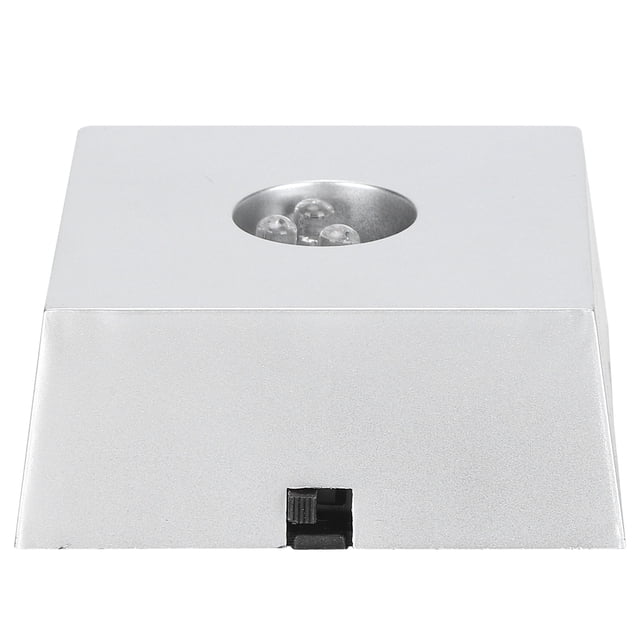 Base De Luz LED De 7 Colores, Pequeña Base De Pantalla De Cristal Portátil Para Fiesta