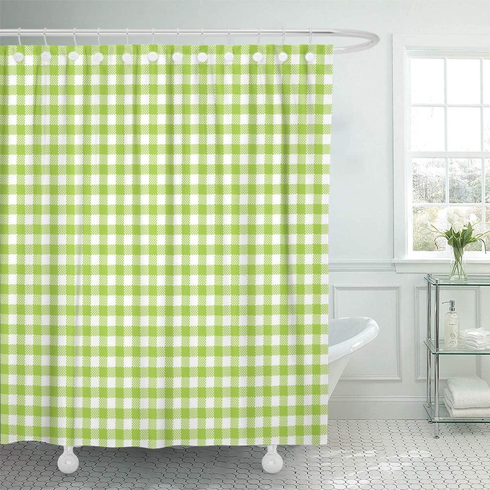 PKNMT Abstract Gingham Pattern in Lime Green Birthday Celebration Check