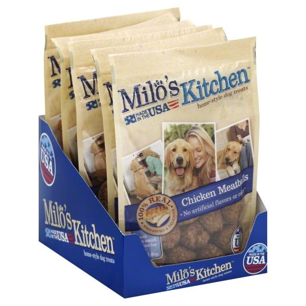Milo's Kitchen Chicken Meatballs Dog Treats, 3Ounce