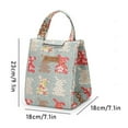 thumbnail image 2 of Lunch Bag  Reusable Large Heat Insulation Lunch Box For Work  Adult Folding Handbag For Office  Foldable Bag With Pocket, 2 of 8