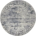 thumbnail image 1 of Unique Loom 3135992 4 x 4 Pi Chateau Jefferson Rond Tapis&44; Bleu Marine, 1 of 1