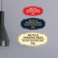thumbnail image 4 of Signs ByLITA Victorian Bicycle Parking Area Secure Your Bike Here ABS Plastic | Laser Engraved | Easy Installation | Elegant Design Sign (Ivory/Dark Brown) - Small, 4 of 8