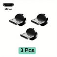 thumbnail image 1 of Magnetic Charging Cable, 540° Rotating Magnetic Phone Charger Nylon Braided Magnetic USB Cable For IPhone/Micro USB/Type C Device, 1 of 5