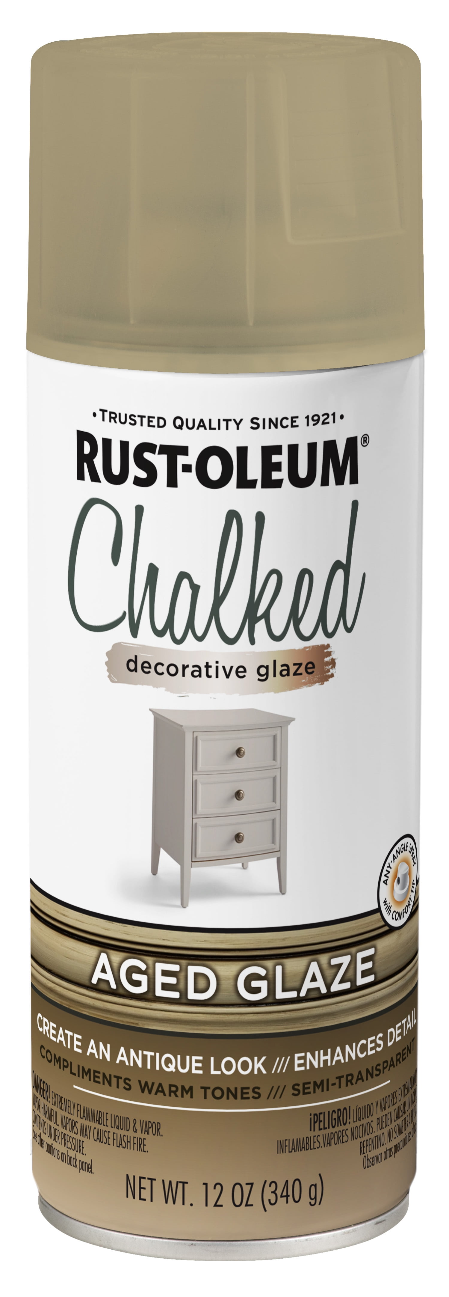 Rust Oleum Chalked Aged Glaze Spray 12 Oz Walmart Com
