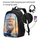 thumbnail image 2 of Balery Sailing Ship Ocean Sunset Mochila con carga USB para hombre y mujer - Mochila impermeable y antirrobo para laptop con puerto USB para viajes, trabajo, 2 of 7