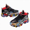 thumbnail image 3 of NOLDARES Little & Big Kids Shoes Breathable Sneakers for Boys Girls Athletic Running Shoes(Black,10.5), 3 of 5