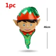 thumbnail image 3 of 1-12 piezas de globos de aluminio navideños mixtos, globos de Papá Noel, muñeco de nieve, alce, colgante para árbol de Navidad, juguete para niños, decoración para festivales y fiestas, 3 of 5