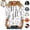 Multicolor, variant on Mfakffe Kids Crew Neck 3/4 Sleeve Tops Retro Geometric Color Block Printed Casual T-Shirt Soft Loose Fit Fashion Tee for Children Daily Wear