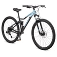 thumbnail image 2 of Mongoose Impasse 2.0 Dual Suspension Mountain Bike, 29-Inch Wheel, Black/Blue, 2 of 7
