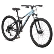 Mongoose Impasse 2.0 Dual Suspension Mountain Bike, 29-Inch Wheel, Black/Blue