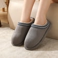 thumbnail image 5 of BERANMEY Cozy Platform Fuzzy Slippers for Women and Men Short Ankle Slippers with Anti-Slip Sole Lined with Warm Furry Perfect for Indoor & Outdoor Use, 5 of 8
