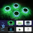 thumbnail image 4 of Solar Pool Light Floating Waterproof IP68 LED Decorative Lamp 11.6x2.5cm 1800mAh Garden Patio Lawn Pond Beach Night Induction Color Changing White Blue Green, 4 of 5