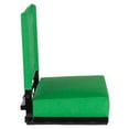 thumbnail image 4 of Emma + Oliver Set of 2 500 lb. Rated Lightweight Stadium Chair with Ultra-Padded Seat, Bright Green, 4 of 8