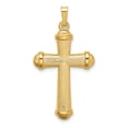 thumbnail image 1 of FB Jewels 14K Yellow Gold Hollow Polished Cross Pendant, 1 of 4