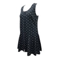 thumbnail image 4 of Vestido George para Mujer Corte Amplio Cuello Redondo Botones Sin Manga Flores Negro Talla M, 4 of 4