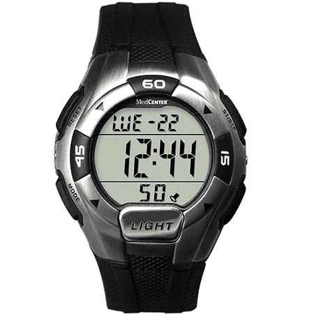 Pill Reminder Alarm - MedCenter 5 Alarm Pill Reminder Digital Sport Watch