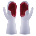 thumbnail image 3 of Billuyoard 1 par de guantes de limpieza para lavar platos, guante para lavar platos de PVC para fregador doméstico, herramienta de limpieza de cocina, Suministros de limpieza para el hogar rojo Billuyoard HA000467-03B, 3 of 6