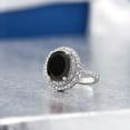 thumbnail image 5 of Gem Stone King 3.80 Cttw Black Onyx Ring for Women | 925 Sterling Silver | Gemstone Birthstone | Oval 9X7MM | Available in Size 5, 6, 7, 8, 9, 5 of 5