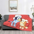 thumbnail image 2 of Rozeui Bluey for Flannel Blanket, Soft Fuzzy Plush King Blanket for Winter, Thick and Warm All-Season Bed Throw-40"x30", 2 of 6