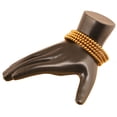 thumbnail image 2 of Sunsoul by Touchstone "Golden Bangle Collection" Indian Bollywood Beautifully Hammered Designer Jewelry Bangle Bracelets Set of 4. In Antique Gold Tone For Women., 2 of 5