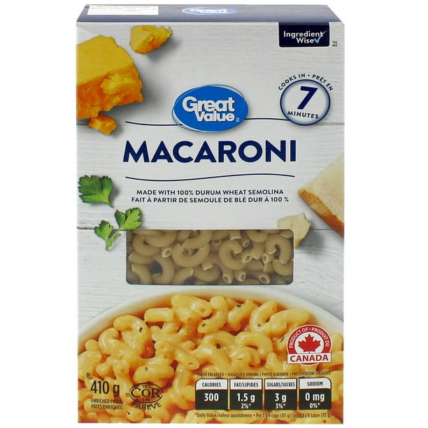 Macaroni Great Value 410 G